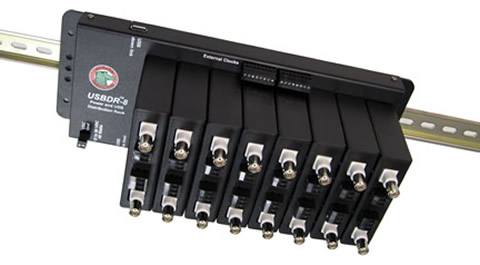 DIN rail mount low pass filter band pass filter high pass filter variable gain instrumentation amplifier